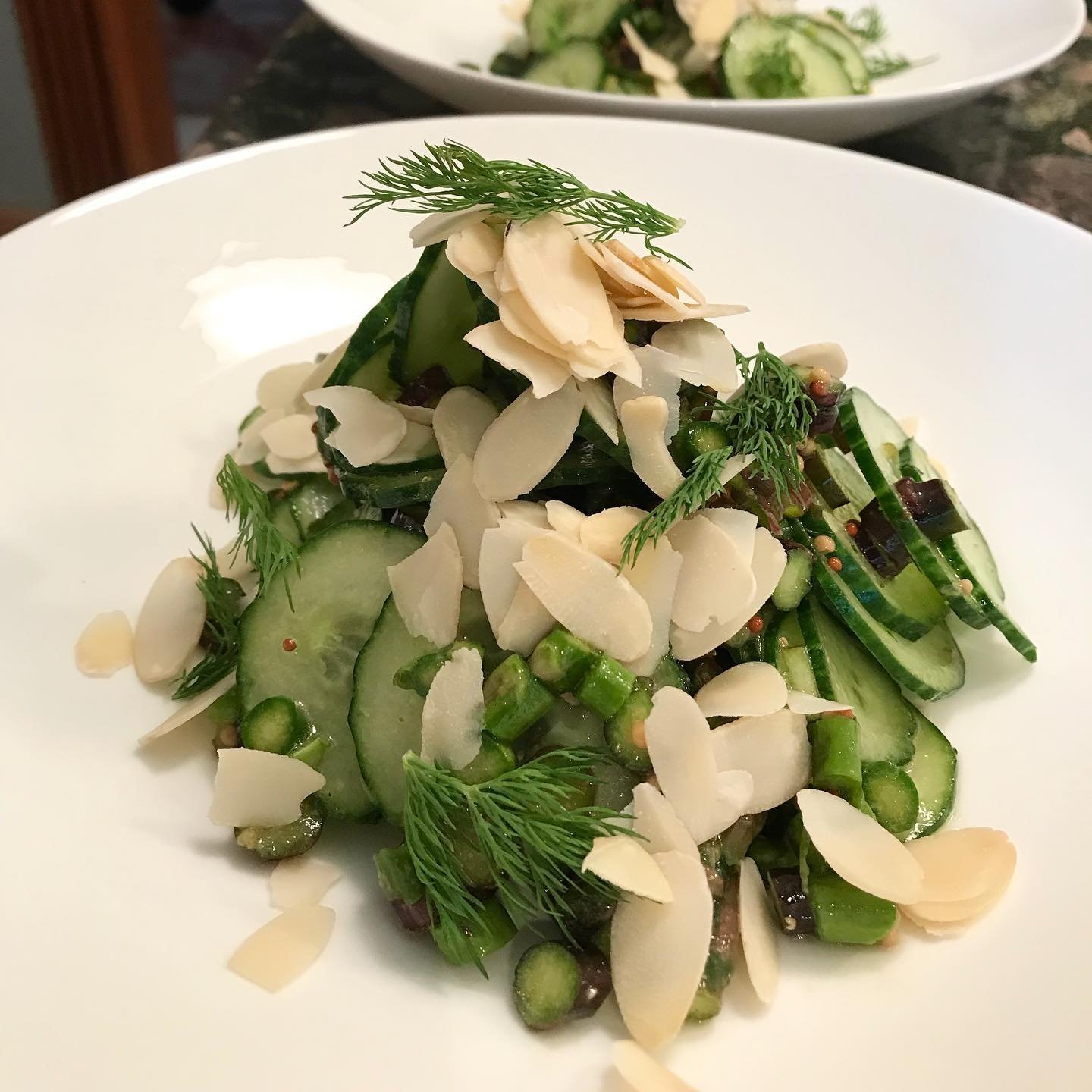 It’s asparagus season so please enjoy a simple salad of slivered asparagus,…